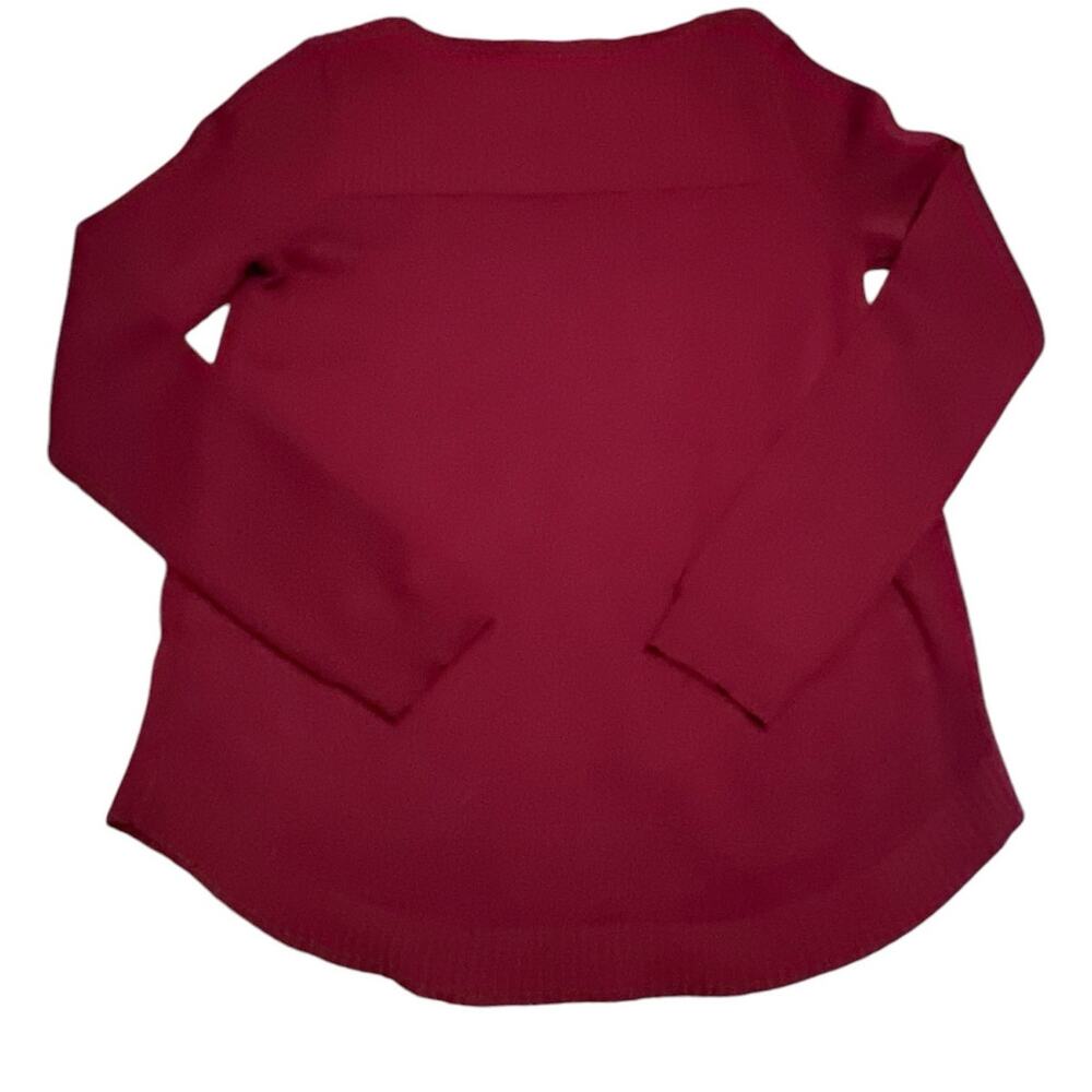 Cable & Gauge Knit Top - Red/Rust/Orange - Size Medium